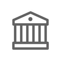 bank office icon. perfect for web design or payment applications. Simple vector illustration.