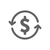 synced funds icon. perfect for web design or payment applications. Simple vector illustration.