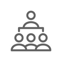 leadership structure icon. Perfect for web design or business applications. Simple vector illustration.