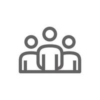 work team icon. Perfect for web design or business applications. Simple vector illustration.