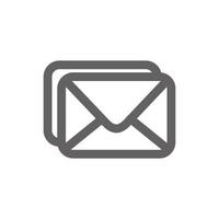 message stack icon. Perfect for web design or user interface applications. Simple vector illustration.
