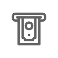 Withdraw money icon. Perfect for web design or user interface applications. vector sign and symbol