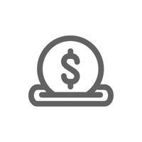 Enter money icon. Perfect for web design or user interface applications. vector sign and symbol