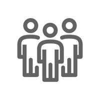 User group icon. perfect for web design or user interface applications. Simple vector illustration.