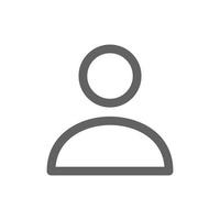 User icon. perfect for web design or user interface applications. Simple vector illustration.