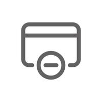 atm not working icon. Perfect for web design or payment applications. Simple vector illustration.