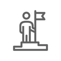 entrepreneur achievement icon. Perfect for web design or business applications. Simple vector illustration.