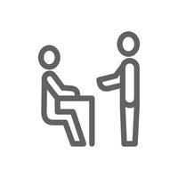 man with business advice icon. Perfect for web design or business applications. Simple vector illustration.