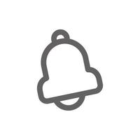 notification bell icon. Perfect for web design or user interface applications. Simple vector illustration.