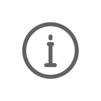 help center info icon. Perfect for web design or user interface applications. Simple vector illustration.