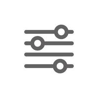 Adjustment icon. Perfect for web design or user interface applications. vector sign and symbol