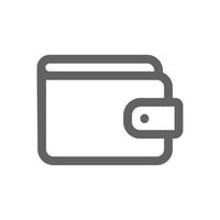 wallet icon. Perfect for web design or user interface applications. vector sign and symbol