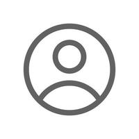User icon. perfect for web design or user interface applications. Simple vector illustration.