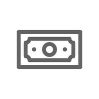 banknote icon. perfect for web design or payment applications. Simple vector illustration.