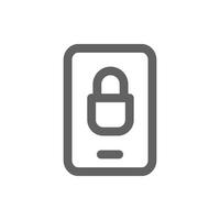 Lock screen icon. Perfect for web design or user interface applications. vector sign and symbol