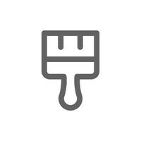 Brush for theme symbol icon. Perfect for web design or user interface applications. vector sign and symbol