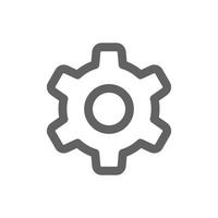 Setting icon. Perfect for web design or user interface applications. vector sign and symbol