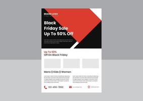 Black Friday sale flyer poster design template. get off on the black Friday poster leaflet design template. vector