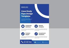 case study flyer poster design template. business corporate case study flyer poster design template. vector illustration.