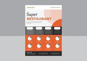 Fast food menu flyer, Restaurant cafe menu, template design. Food flyer, Fast food flyer design template in A4 size. candy colors. vector illustration.