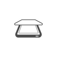 Scanner icon design illustration vector