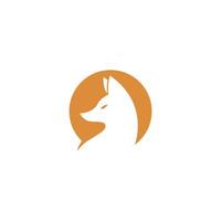 Fox icon logo design illustration vector