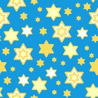 Star of David seamless pattern vector illustration