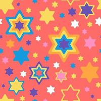 Star of David seamless pattern vector illustration