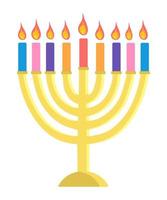 Hunukkah menorah icon vector illustration isolated on white background
