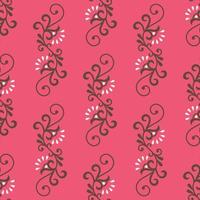 Floral Seamless vector illustration pattern background. Design for use all over textile fabric print wrapping paper and others. Vintage spring flower repeatable print design ready to print graphic