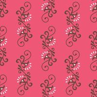 Floral Seamless vector illustration pattern background. Design for use all over textile fabric print wrapping paper and others. Vintage spring flower repeatable print design ready to print graphic