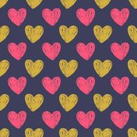 Abstract seamless vector pattern of love hearts. Design for use background Textile all over fabric print wrapping paper and others.