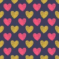 Abstract seamless vector pattern of love hearts. Design for use background Textile all over fabric print wrapping paper and others.