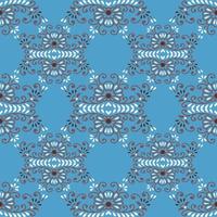 Floral Seamless vector illustration pattern background. Design for use all over textile fabric print wrapping paper and others. Vintage spring flower repeatable print design ready to print graphic