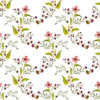 Floral Seamless vector illustration pattern background. Design for use all over textile fabric print wrapping paper and others. Vintage spring flower repeatable print design ready to print graphic