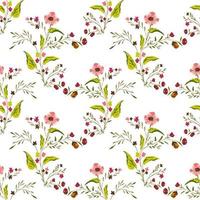 Floral Seamless vector illustration pattern background. Design for use all over textile fabric print wrapping paper and others. Vintage spring flower repeatable print design ready to print graphic