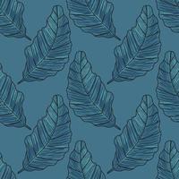 Tropical Exotic vector illustration Leaves pattern. Design for use background Textile all over fabric print wrapping paper and others.