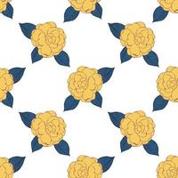 Floral Seamless vector illustration pattern background. Design for use all over textile fabric print wrapping paper and others. Vintage spring flower repeatable print design ready to print graphic
