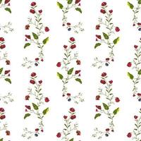 Floral Seamless vector illustration pattern background. Design for use all over textile fabric print wrapping paper and others. Vintage spring flower repeatable print design ready to print graphic