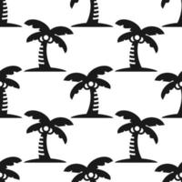 palmeras tropicales exóticas plantas patrón sin fisuras. diseño para uso textil de fondo en todo el papel de envoltura de impresión de tela y otros. vector