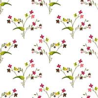 Floral Seamless vector illustration pattern background. Design for use all over textile fabric print wrapping paper and others. Vintage spring flower repeatable print design ready to print graphic
