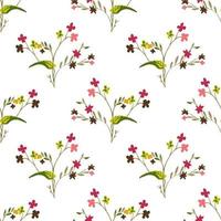 Floral Seamless vector illustration pattern background. Design for use all over textile fabric print wrapping paper and others. Vintage spring flower repeatable print design ready to print graphic