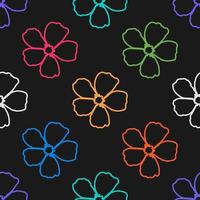 Floral Seamless vector illustration pattern background. Design for use all over textile fabric print wrapping paper and others.