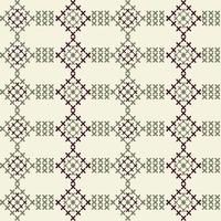 Geometric decorative Floral elements seamless vector pattern background.