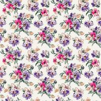Floral Seamless vector illustration pattern background. Design for use all over textile fabric print wrapping paper and others. Vintage spring flower repeatable print design ready to print graphic