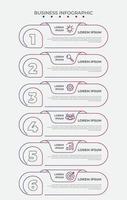 Line art lower third design with number and business icon design vector