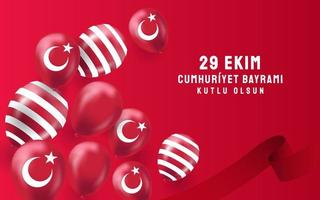 Turkey Republic Day Background Illustration vector