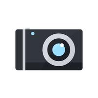 icono de la cámara icono relacionado con la tecnología electrónica. estilo de icono plano. diseño simple editable vector