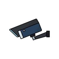 CCTV icon. Icon related to electronic, technology. Lineal color icon style, colored. Simple design editable vector