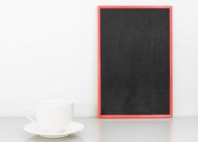 Chalkboard mock up and coffee cup photo